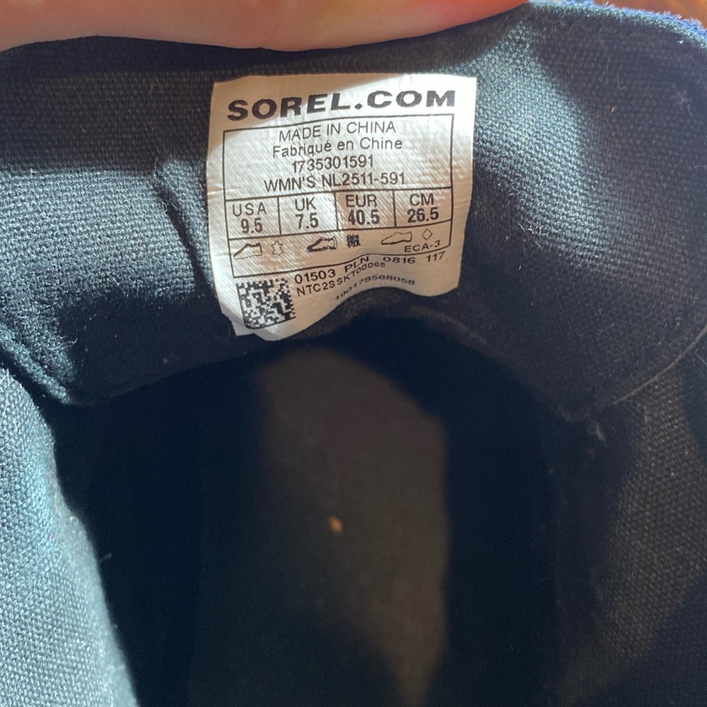 Sorel Out N About Nocturnal Blue Ankle Boots: Size 9.5 - Picture 9 of 9